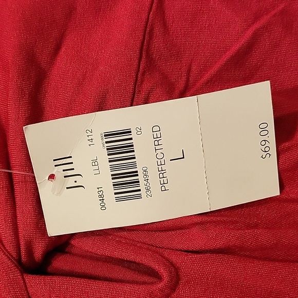 J. Jill Silky Red Blouse - Picture 9 of 11